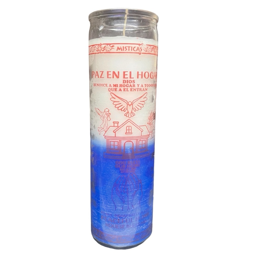 God bless our home 7 days candle / vela paz en el hogar de 7 días